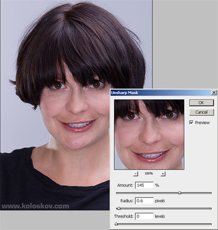 unsharp-mask Using unsharp mask in photoshop