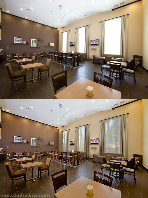 HDR interior photography using masking
