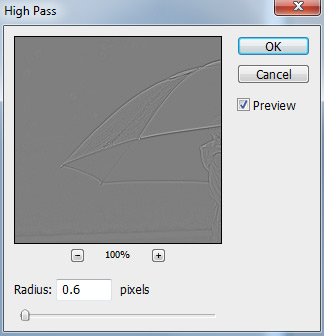 High Pass filter for sharpening in Photoshop
