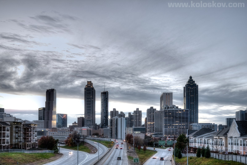 Night Atlanta, GA stock photos