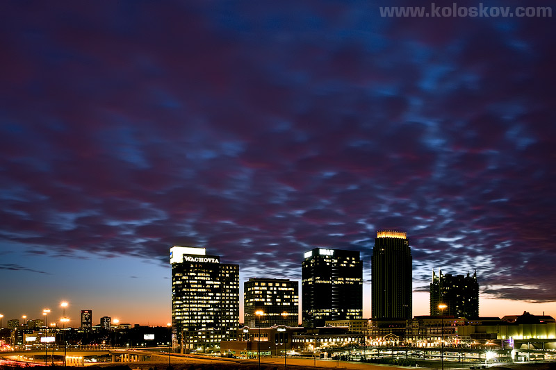 Night Atlanta, GA stock photos