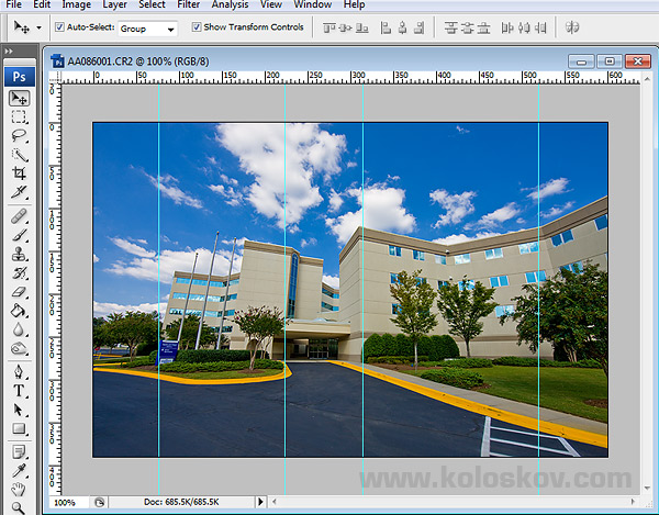 Using rullers in Photoshop