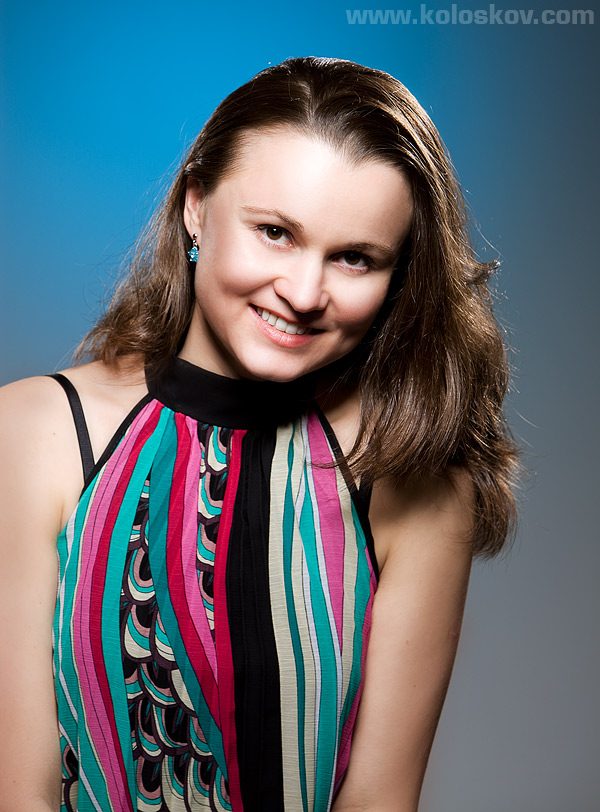 Studio portrait lighting setup