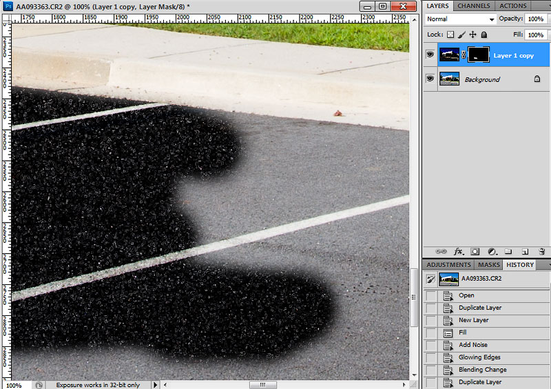 architecture-exterior-photography-asphalt-retouching Architecture exterior photography asphalt retouching in Photoshop